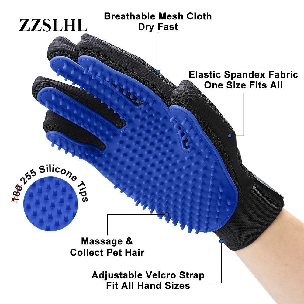 Pet Cleaning Kit Surprise Offer Pet Grooming Glove Hair Remover Brush Gentle Deshedding Pet Massage Gloves Perfect For Dogs Cats