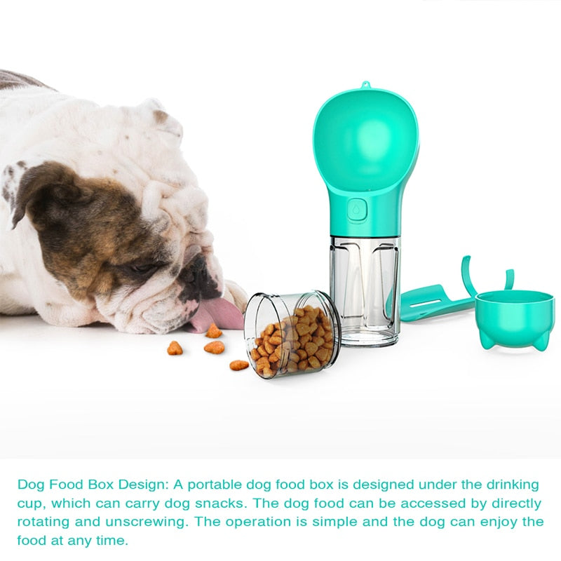 Dog Water Bottle 3 In 1 Dog Accessories Portable Pet Dog Water Bottle Dogs Cats Drinking Feeder Bowl accesorios para perros