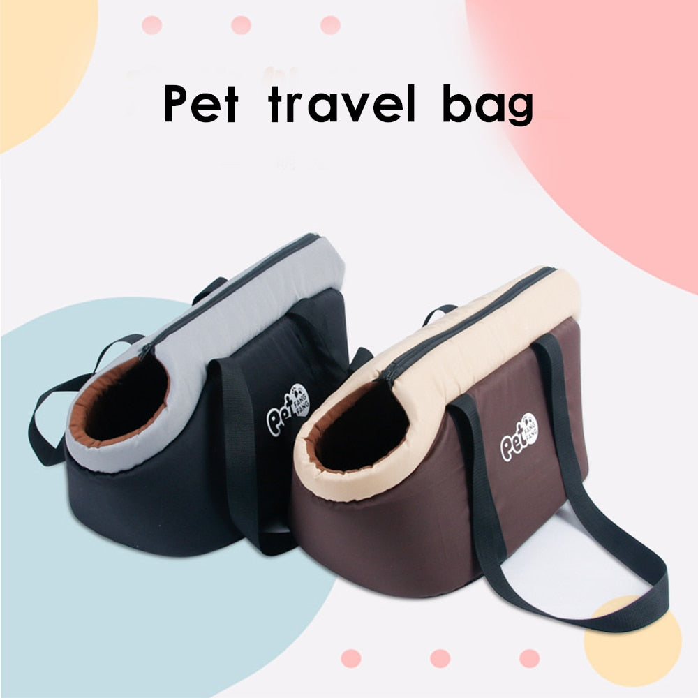 Classic Pet Carrier Portable Cozy Soft Puppy Cat Dog Bags Backpack Shoulder Carrier Pet Supplies for Outdoor Hiking Travel