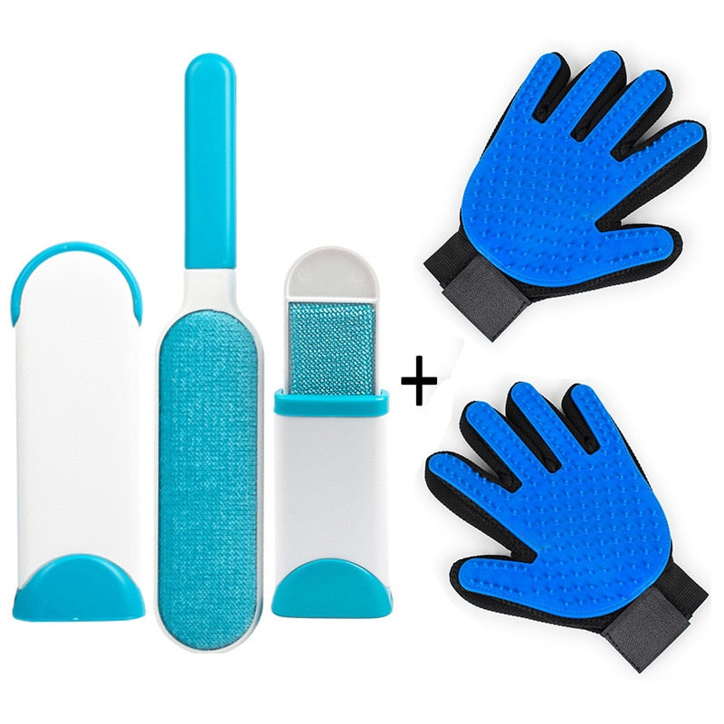 Pet Cleaning Kit Surprise Offer Pet Grooming Glove Hair Remover Brush Gentle Deshedding Pet Massage Gloves Perfect For Dogs Cats