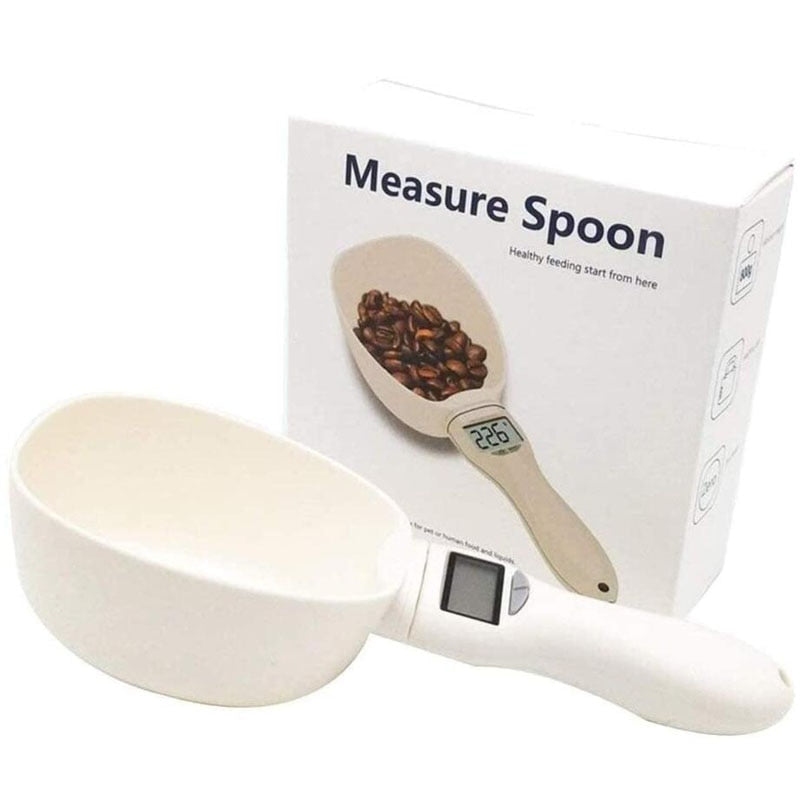 NEW Portable Pet weeglepel Supplies Dog Food Measuring Spoon Practical Pet Supplies Weighing Scale Cup Pet Cat Dog Feeding Bowls