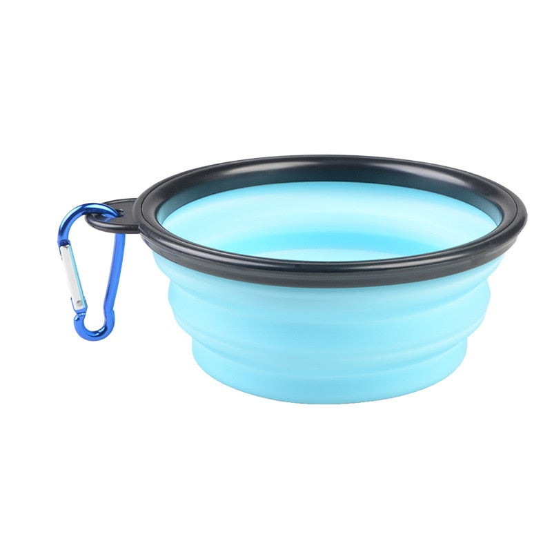 1000ml Large Collapsible Dog Pet Folding Silicone Bowl Outdoor Travel Portable Puppy Food Container Feeder Dish Bowl