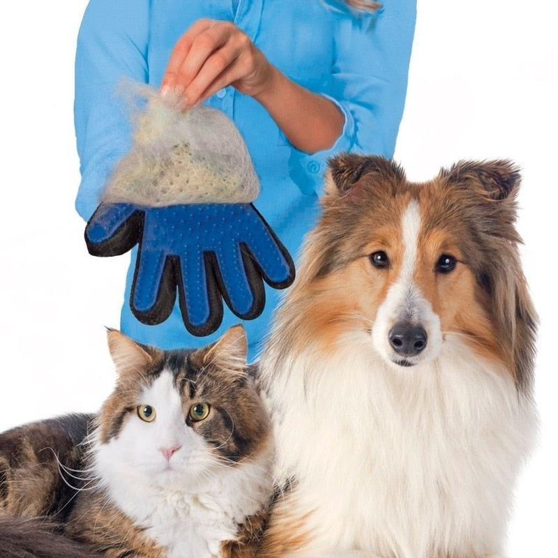 Cat grooming glove for cats wool glove Pet Hair Deshedding Brush Comb Glove For Pet Dog Cleaning Massage Glove For accessories